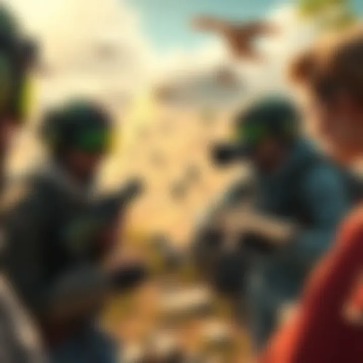 Players engaging in the closed beta of Earthlings Land game with immersive graphics