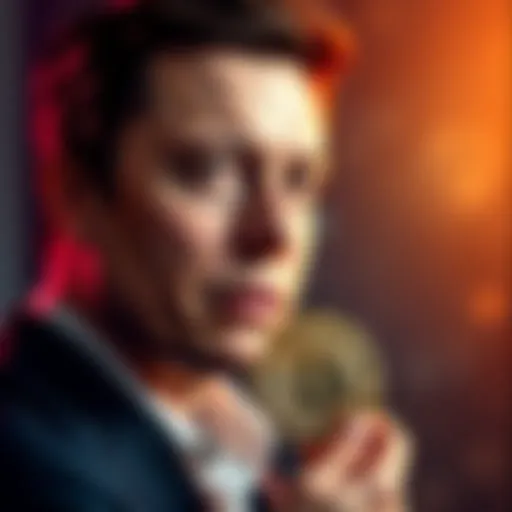 Elon Musk and Bitcoin Elon Musk with a Bitcoin symbol, representing his net worth matching Bitcoin market cap.