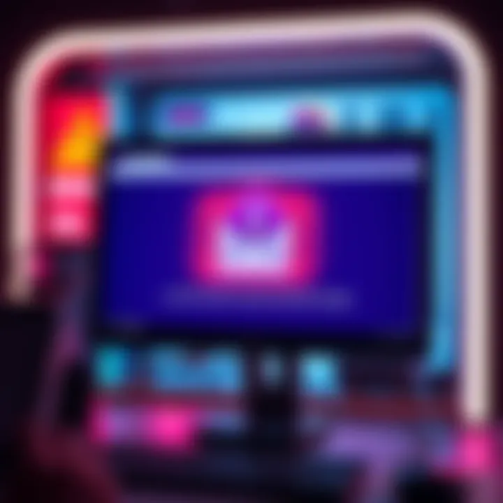 A computer screen displaying an email with a warning sign, illustrating the importance of verifying email links before clicking.