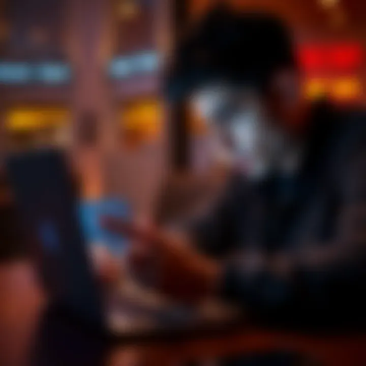 A worried person checking email on a laptop, considering the legitimacy of a message from Omni Agent Solutions regarding Bittrex