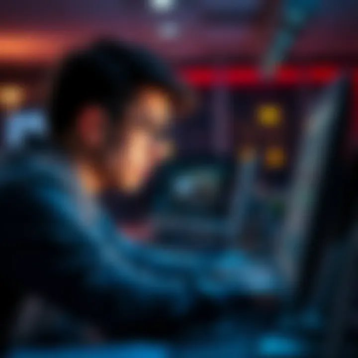 A person looking at a suspicious email on their computer, showing signs of concern about its legitimacy.