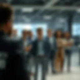 Group of disappointed employees standing together, looking worried after realizing they've been misled by their CEO and Head Engineer