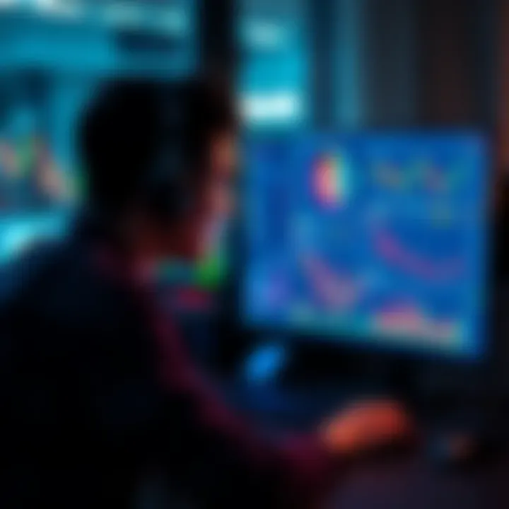 A person looking at their computer screen with charts and wallets, considering switching to an encrypted exchange for better fund control.