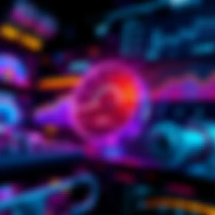 A dynamic visual representation of Epyc 9684X with performance graphs and tuning gears, emphasizing speed and efficiency optimization.