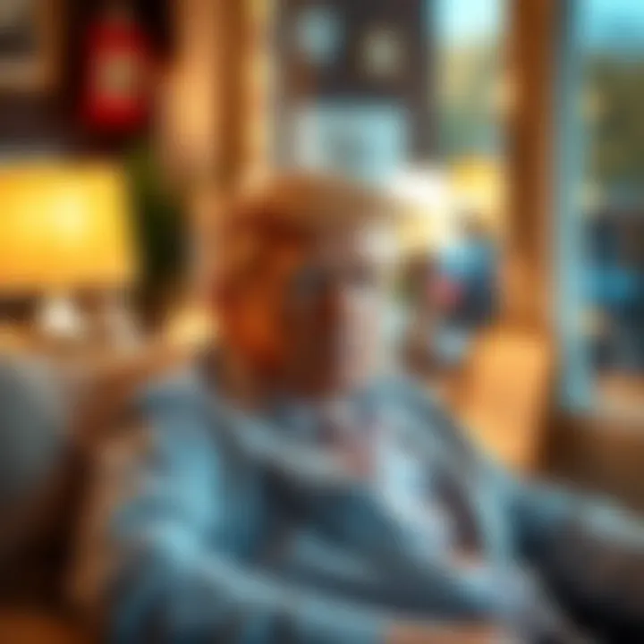 Eric Trump relaxes at home on a Sunday night surrounded by luxury items and a cozy atmosphere