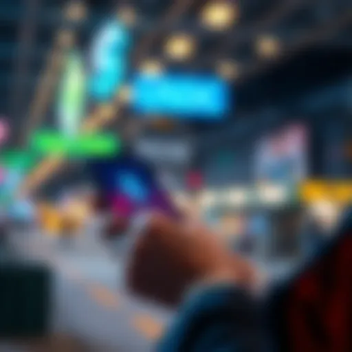 A person using a smartphone to swap ETH for USDC, showcasing fast transactions without KYC processes.