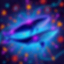 A graphic showing ETH whales prioritizing blockchain infrastructure over Layer 2 tokens with a backdrop of cryptocurrency symbols.