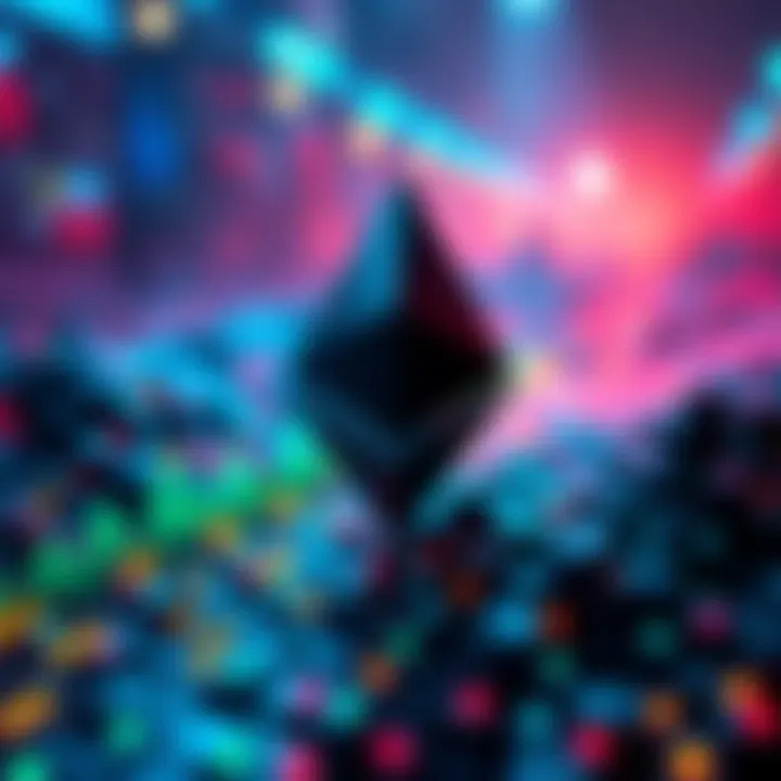 A graphic showing Ethereum's Layer 1 blockchain at the forefront, with Layer 2 solutions lagging behind, illustrating daily active address counts.