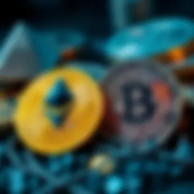 Ethereum to Bitcoin Investment A visual comparison of Ethereum and Bitcoin coins, symbolizing the investment decision between the two cryptocurrencies.