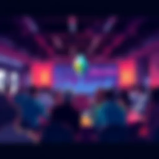 Ethereum Community Discussion A group of people discussing Ethereum news and prices in a lively forum setting