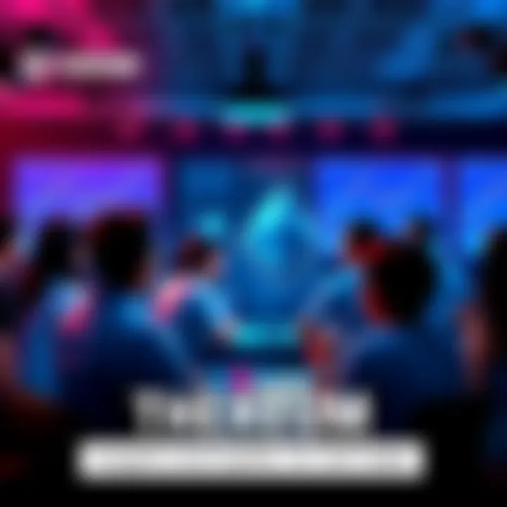 A group of people engaging in a lively discussion about Ethereum with charts and price updates displayed on screens.