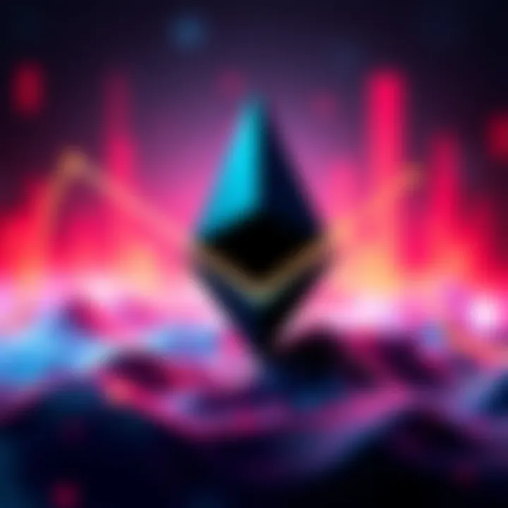 Graph showing Ethereum's DeFi market share decline by 10% with rising competition from other blockchain networks.