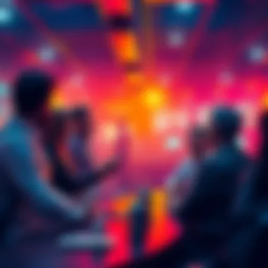 People engaging in a lively discussion about Ethereum and crypto trades