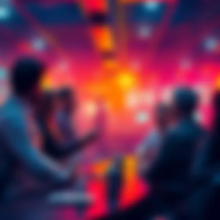 People engaging in a lively discussion about Ethereum and crypto trades