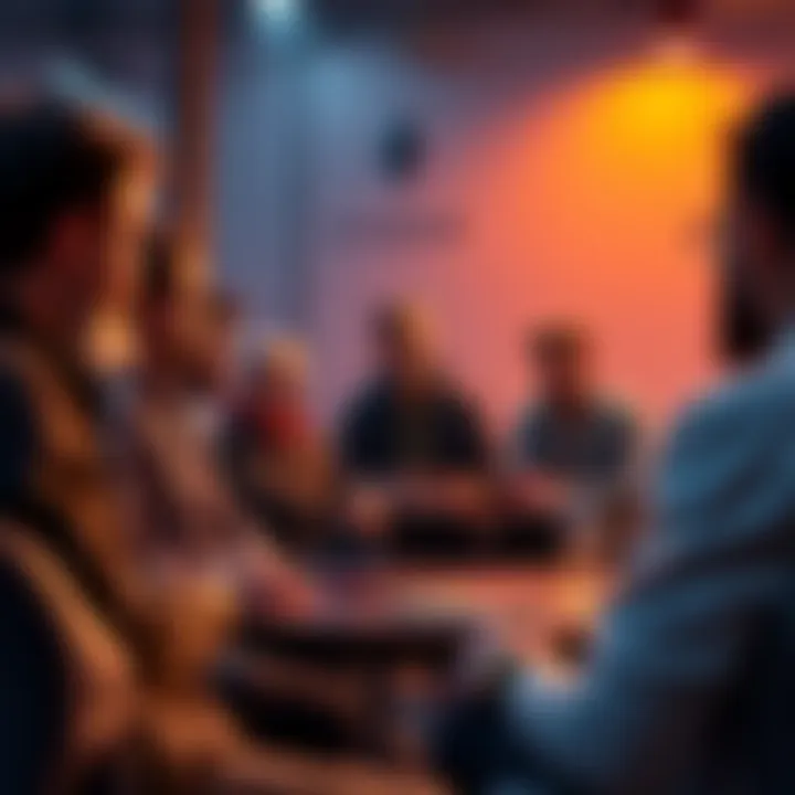 Community members engaging in a lively discussion about Ethereum topics and news