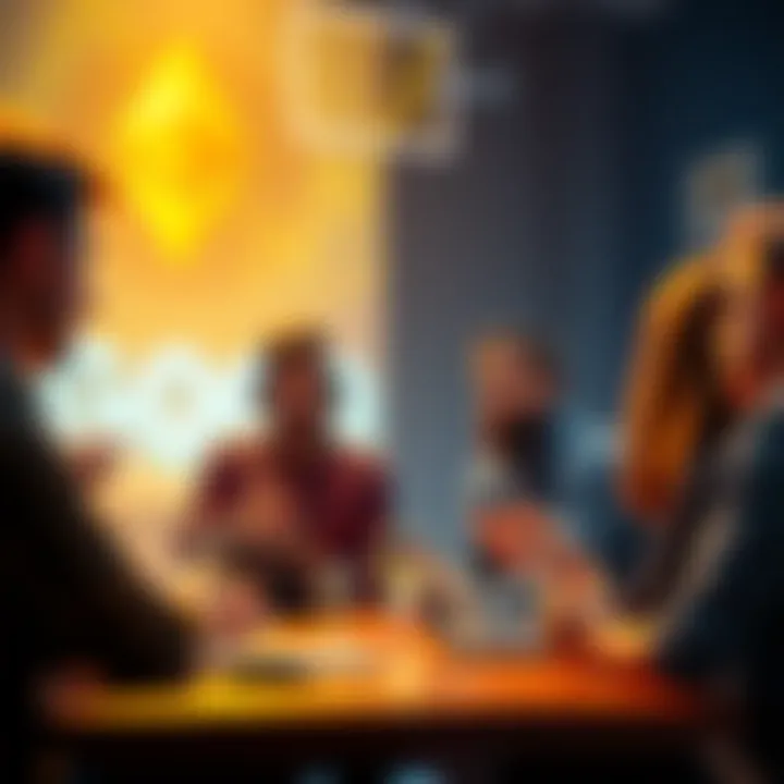People engaging in a lively discussion about Ethereum news and prices in a digital forum setting.