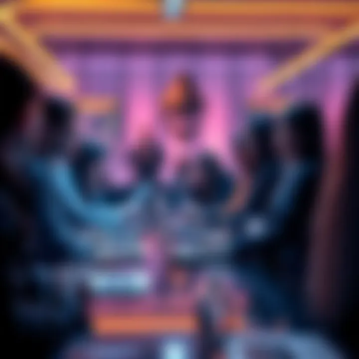 People participating in an Ethereum discussion, sharing news and insights in a collaborative setting
