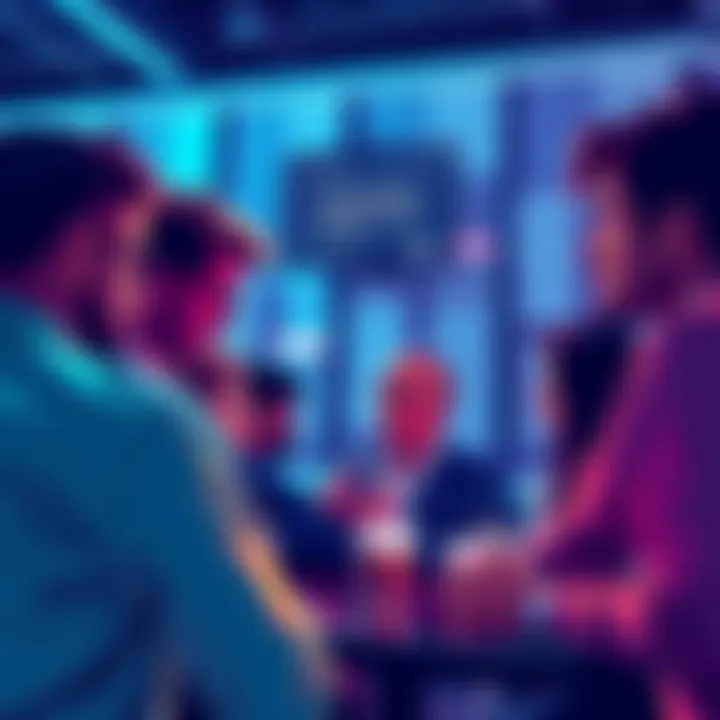 People engaging in conversation about Ethereum and market trends