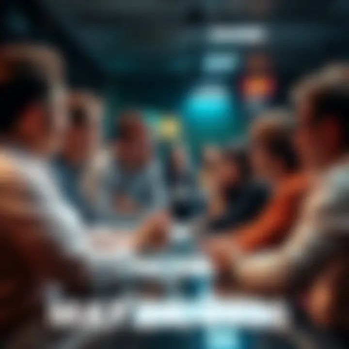 People engaging in a lively discussion about Ethereum and DeFi topics, sharing trading insights and experiences.