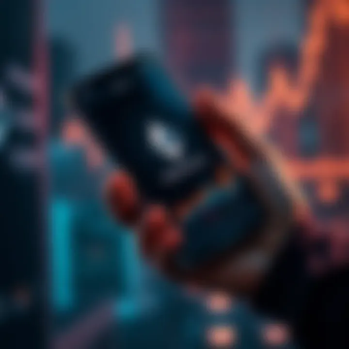 A person holding a smartphone displaying Ethereum graphs, indicating investment growth.