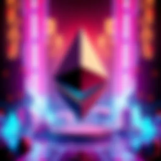 A digital illustration representing the Ethereum logo with futuristic elements, hinting at the upcoming Fusaka upgrade in November 2025.