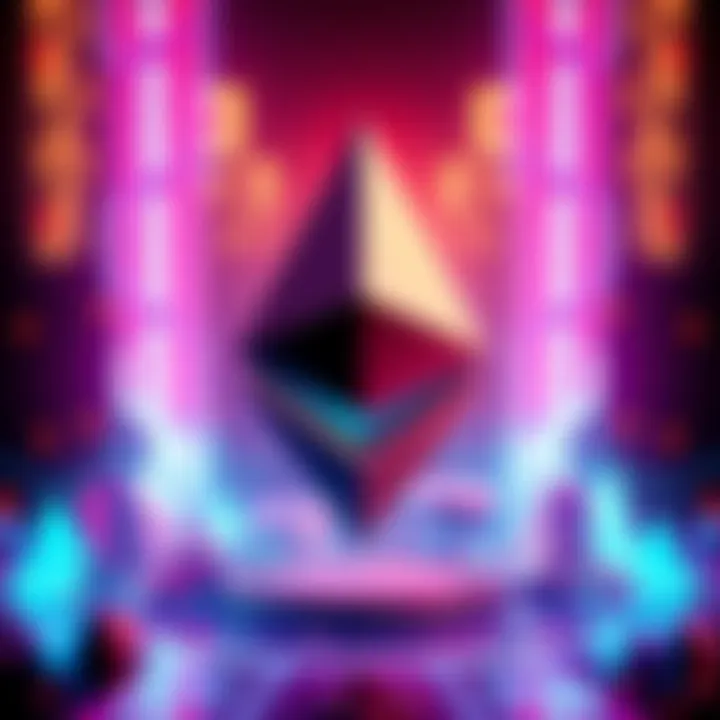 A digital illustration representing the Ethereum logo with futuristic elements, hinting at the upcoming Fusaka upgrade in November 2025.