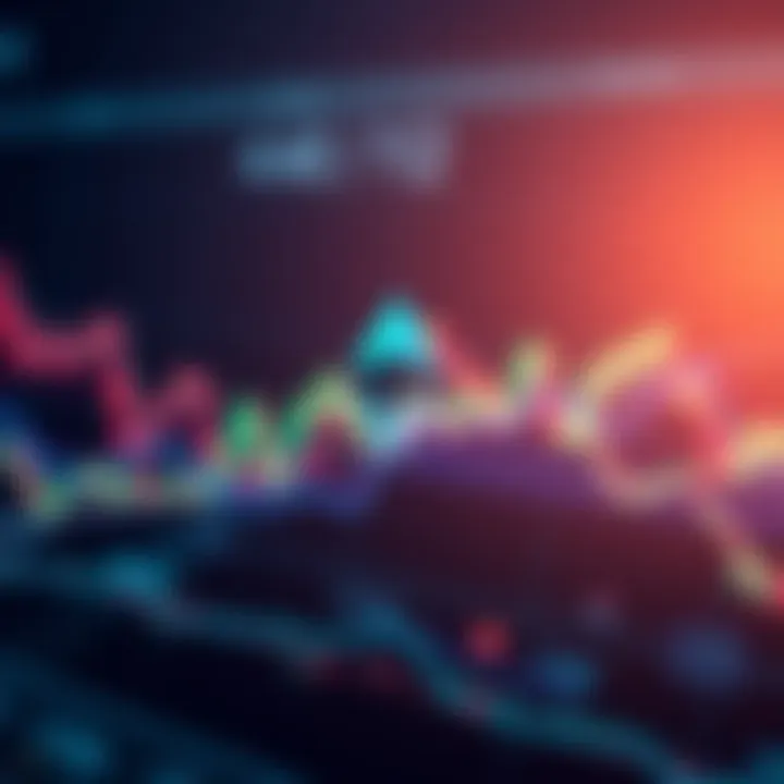 A graph showing Ethereum's price trends with a downwards slope, indicating recession concerns