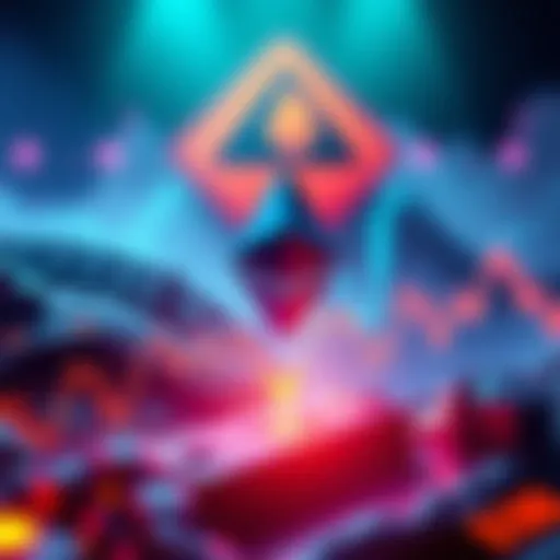 A graph showing Ethereum price nearing $1000 with a caution sign in the background