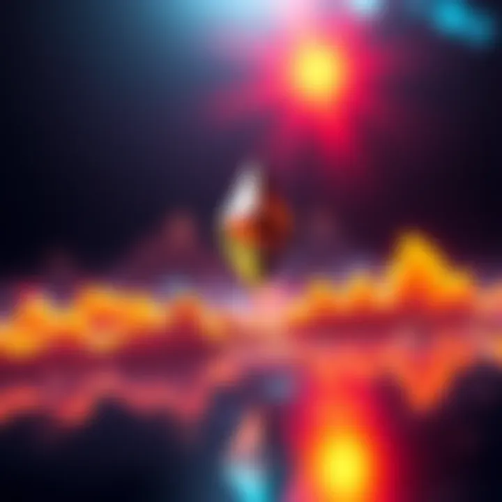 Graph showing upward trend of Ethereum price with a bright background