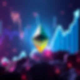 Ethereum Price Surge A digital illustration showing Ethereum logo with an upward trending graph and $4,000 mark in the background, representing potential price movement.
