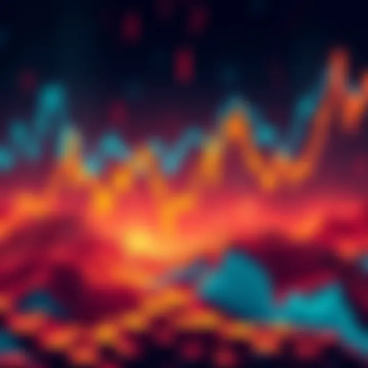 Graph showing Ethereum prices declining with a background of falling exchange reserves