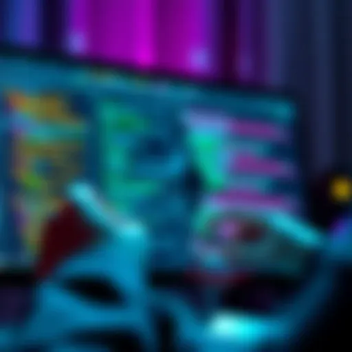 A person extracting a private key from a JSON file on a computer screen, showing code and digital graphics.