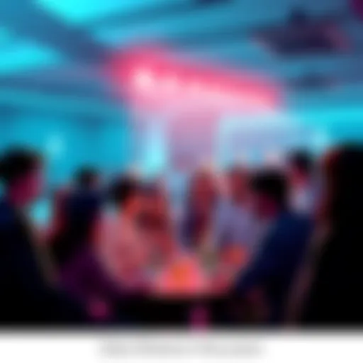 Ethereum Community Discussion People engaging in a lively discussion about Ethereum topics, sharing thoughts and insights.