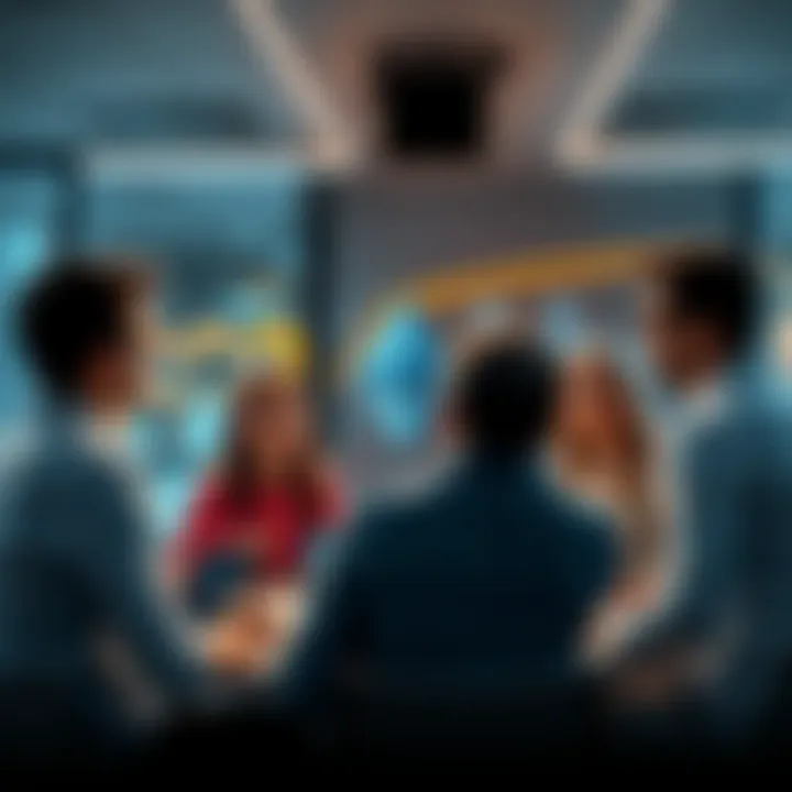 People sharing thoughts about Ethereum and its latest news in a group setting