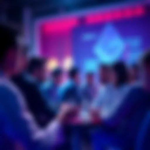 People engaging in a discussion about Ethereum topics, sharing news and insights