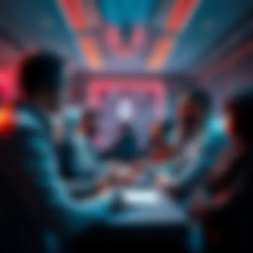 Group of people discussing Ethereum topics and sharing insights in a forum setting