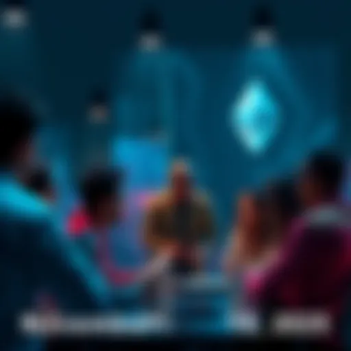 A group of people engaging in conversation about Ethereum topics and news