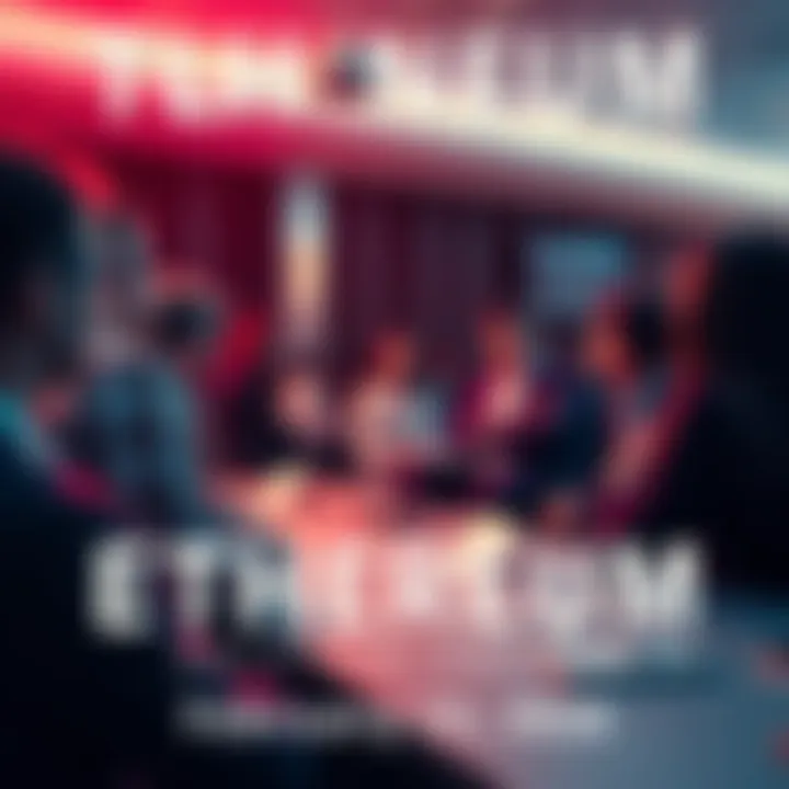 A group of people discussing Ethereum trends and news in a forum setting