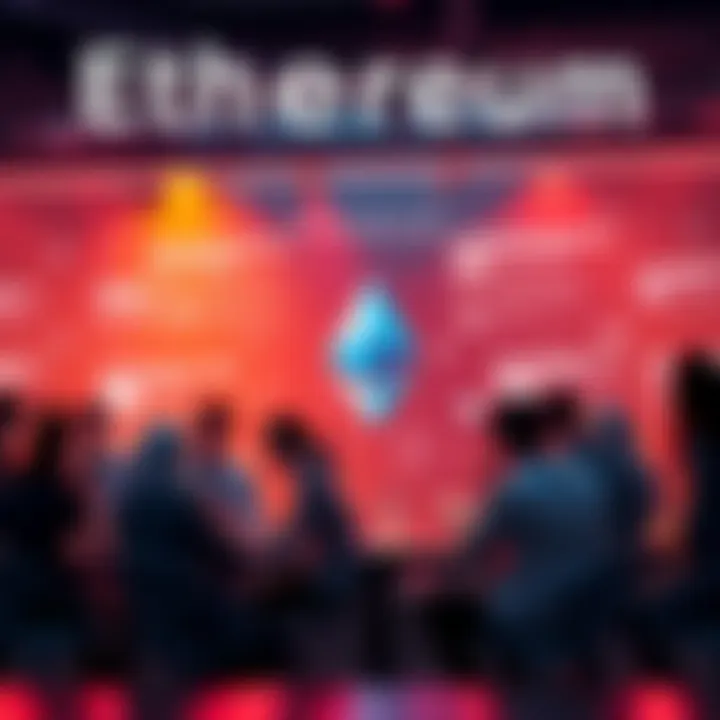 A group of people chatting about Ethereum news and updates in a lively online forum setting.