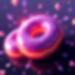 Ethereum's Donut Economy Illustration showing Ethereum tokens represented as donuts with arrows indicating minting and distribution methods