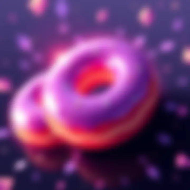 Ethereum's Donut Economy Illustration showing Ethereum tokens represented as donuts with arrows indicating minting and distribution methods