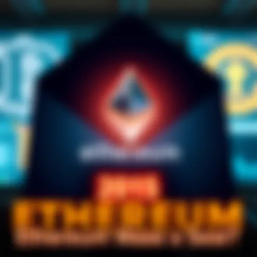 A nostalgic email discussing Ethereum's potential from 2015, with a digital representation of Ethereum's logo and bright text highlighting its innovative applications.