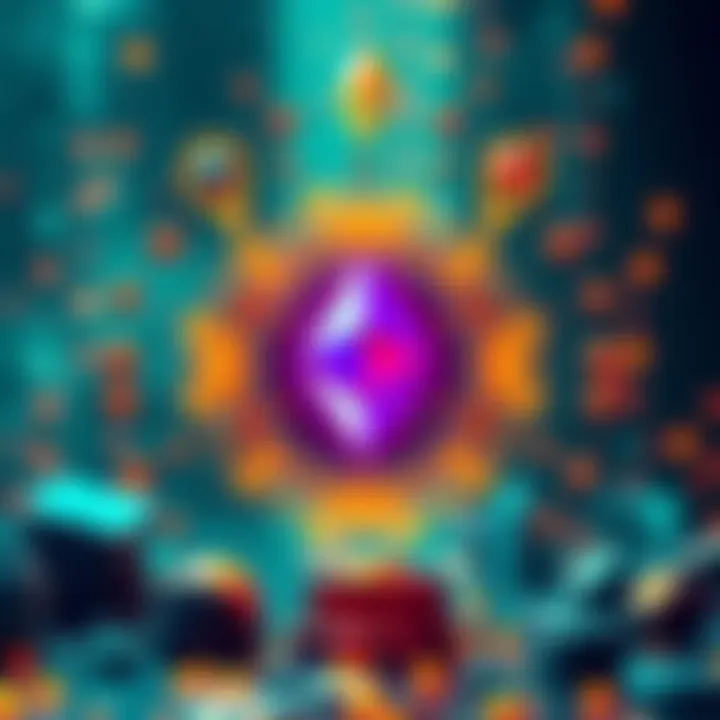 Ethereum Hegota Upgrade Visual representation of the Ethereum Hegota upgrade concept with symbols of technology and networks, featuring elements inspired by Bogotรก and Heze.