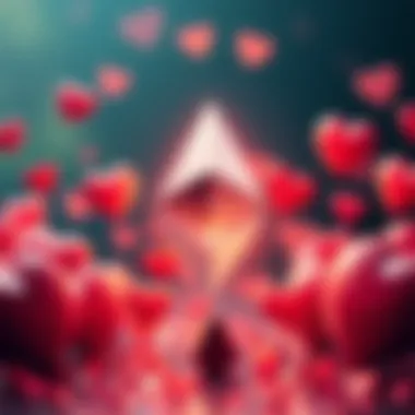 Ethereum logo surrounded by hearts symbolizing community love and attachment