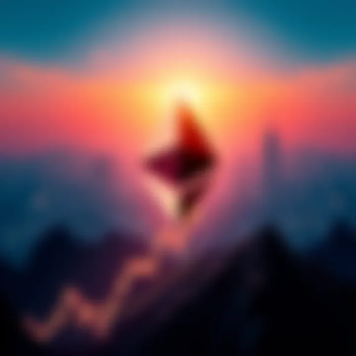 Ethereum Price Breakout Ethereum logo with a rising graph indicating a price increase above $2000
