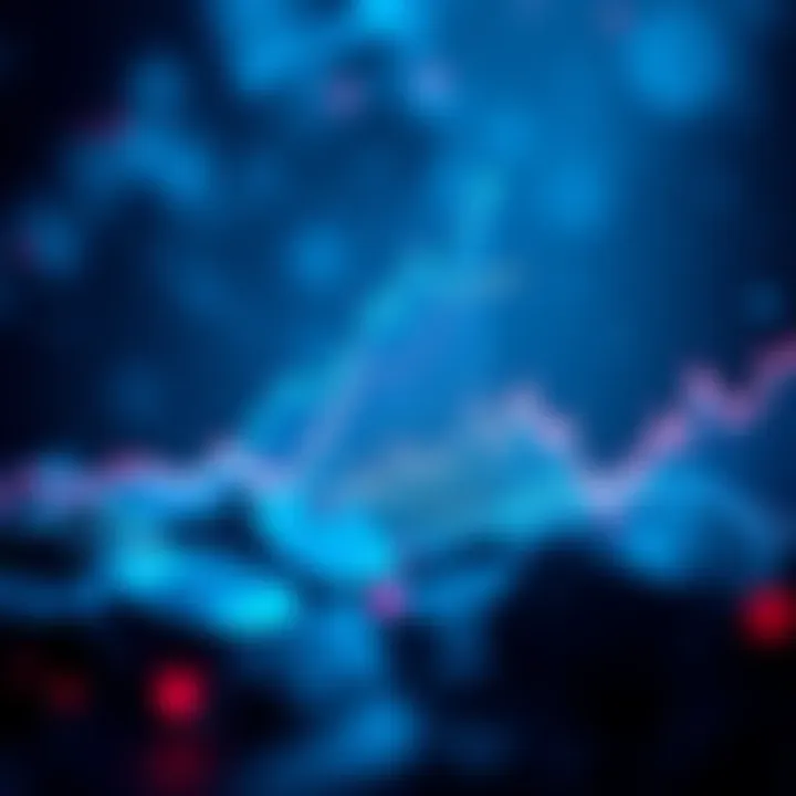 A line graph showing Ethereum price trends with an upward movement and transaction counts.