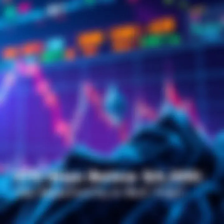 Graph showing Ethereum's price dropping below 4300, with trading indicators and emotional reactions from traders