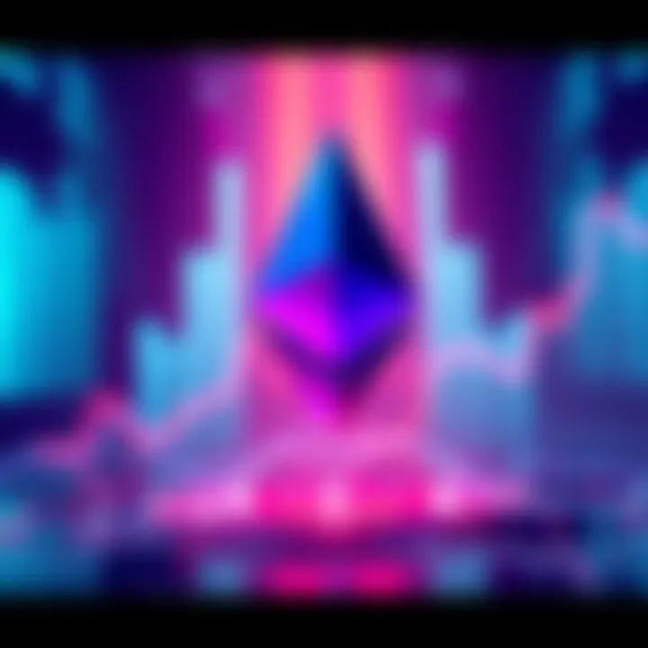 Graph showing Ethereum price predictions ranging from $22,000 to $100,000 for the year 2036 based on expert forecasts