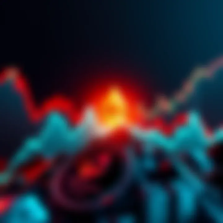 Ethereum price surge concept Graph showing Ethereum price rising with an alert symbol