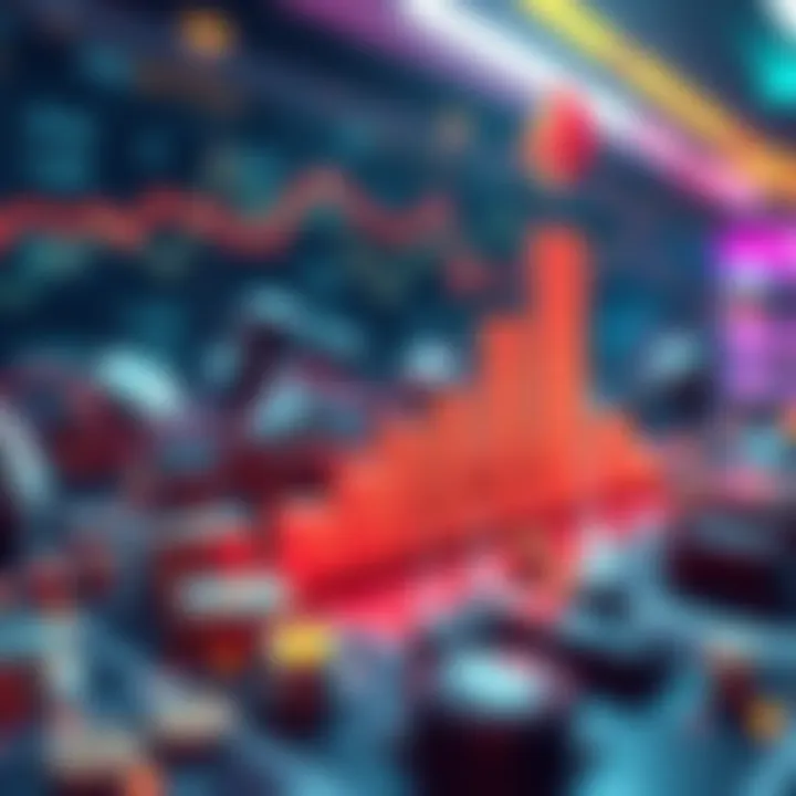 A graphic showing rising profit margins for rollups in the Ethereum ecosystem, with financial growth indicators and a crypto theme.